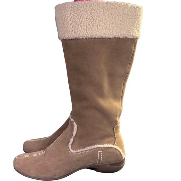 Hush Puppies Corvina II Tall Boots Tan Leather Women's Size 8.5M US - Picture 1 of 9